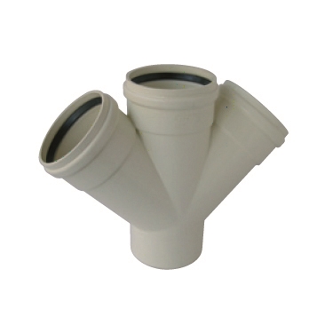 ADEQUA 1126187 ARM1 TE DOBLE PLANA 125 - 45 º PVC INSONOR